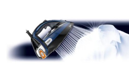 Glačalo TEFAL FV9848E0 Ultimate Pure, 3200 W, 350 ml, crno-plavo