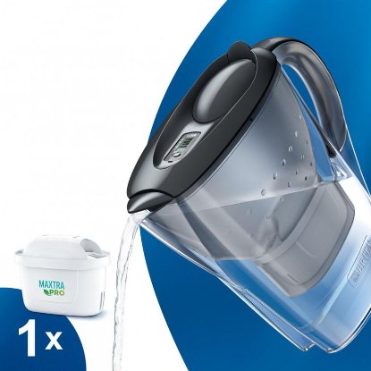 Vrč za filtriranje vode BRITA Marella XL ME4W MX Pro, 3,5 l, grafitno sivi