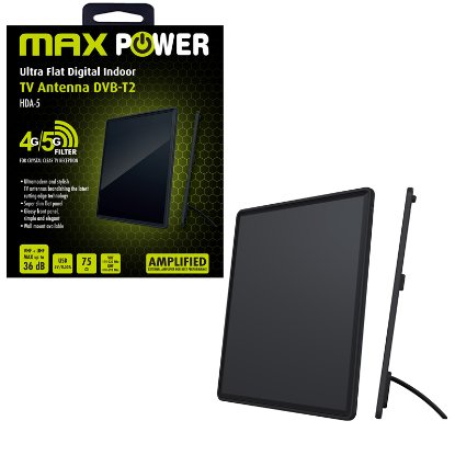 Antena MAXPOWER TV antena s pojačalom HDA-5, UHF+VHF, 36dB, 5G filter