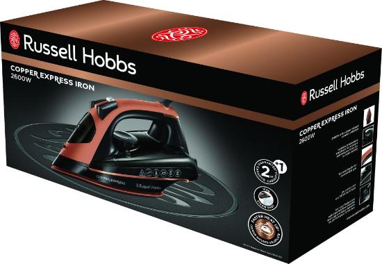 Glačalo RUSSELL HOBBS 23975-56, 2600W, 315ml, crna/bakar