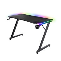 Gaming stol TRUST GXT 710 Luminus Pro, RGB, bežični punjač, crni