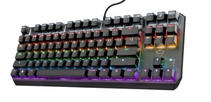 Tipkovnica TRUST GXT 834 CALLAZ, RGB, mehanička, crna, US Layout, USB