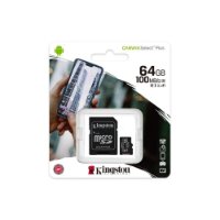 Memorijska kartica KINGSTON Canvas Select Plus Micro SDCS2/64GB, SDXC 64GB, Class 10 UHS-I + adapter