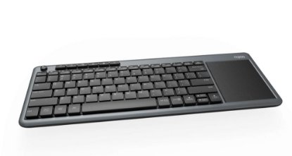 Tipkovnica RAPOO K2600, touchpad, bežična, USB, crna
