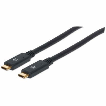 Kabel MANHATTAN, USB 3.2 Gen1, USB-C (M) na USB-C (M), PD 60W, 1.2 DP Alt Mode, 2.0m