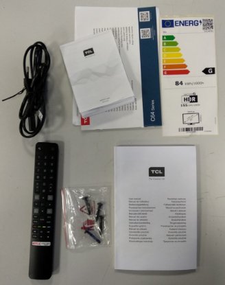 RABLJENI - QLED TV 55" TCL 55C645, Android TV, 4K UHD, DVB-T2/C/S2, HDMI, Wi-Fi, USB, BT, energetski razred G