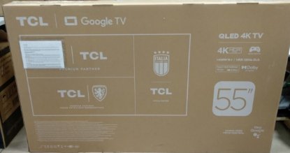 RABLJENI - QLED TV 55" TCL 55C645, Android TV, 4K UHD, DVB-T2/C/S2, HDMI, Wi-Fi, USB, BT, energetski razred G