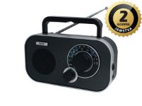 Prijenosni radio uređaj AKAI APR-5112, FM, AM, analogna skala, AC, DC, crni