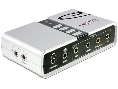 Zvučna kartica, USB, DELOCK, Sound Box 7.1, vanjska