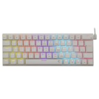 Tipkovnica WHITE SHARK GK-002122 Wakizashi, RGB, plavi switch, mehanička, UK/HR, bijela, USB