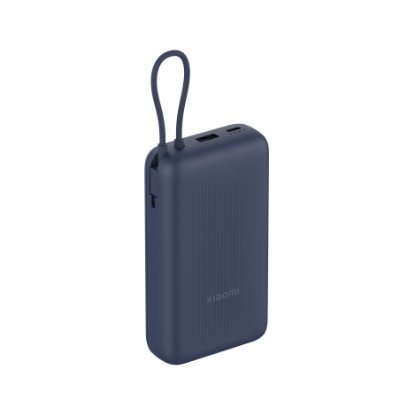 Mobilni USB punjač XIAOMI 33W Power Bank 20000 mAh, ugrađeni kablovi, USB-A, USB-C, plavi