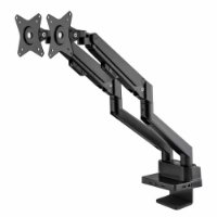 Stalak za monitor MANHATTAN 461887, za dva monitora, stolni, 17" do 32", 8u1 docking, crni