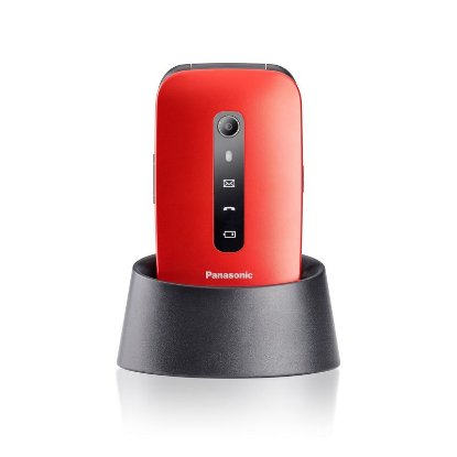 Mobitel PANASONIC KX-TU550EXR, flip, preklopni, crveni