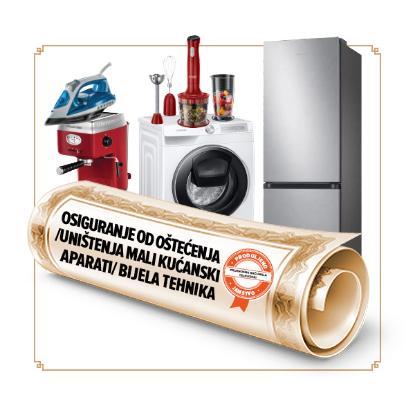 Osiguranje od oštećenja / uništenja za male kućanske aparate / bijelu tehniku u trajanju od 12 mjeseci - vrijednosti uređaja 0,13-245,54 €