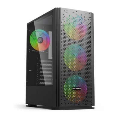 Kućište BIT FORCE ORION CF-4, MIDI, ATX, window, crno, bez napajanja