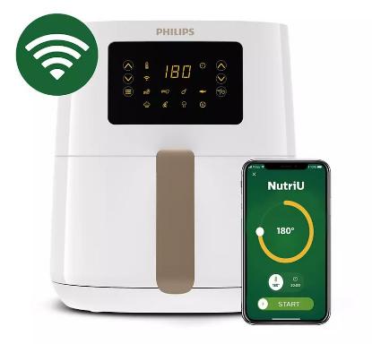 Friteza na vrući zrak PHILIPS HD9255/30, Airfryer Connected, 1400 W, 4,1 l, bijela