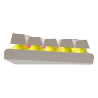 Tipkovnica WHITE SHARK GK-002122 Wakizashi, RGB, plavi switch, mehanička, UK/HR, bijela, USB