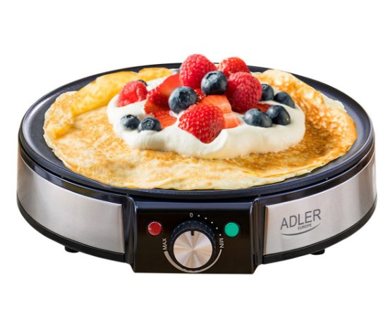 Aparat za palačinke ADLER AD 3058, 1600 W, 30 cm, inox