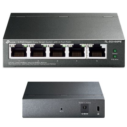 Switch TP-LINK TL-SG105PE, 10/100/1000 Mbps, 5-port, Smart, metalno kućište