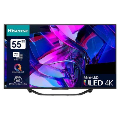 IZLOŽBENI - Mini-LED TV 55" HISENSE 55U7KQ, Smart TV, 4K UHD, 144Hz, DVB-T2/C/S2, HDMI, Wi-Fi, USB, LAN - energetski razred F