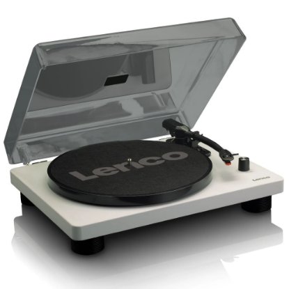 Gramofon LENCO LS-50GY, sa zvučnicima, sivi