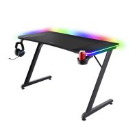 Gaming stol TRUST GXT 710 Luminus Pro, RGB, bežični punjač, crni