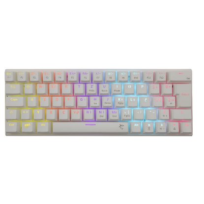 Tipkovnica WHITE SHARK GK-002212 Wakizashi, RGB, crveni switch, mehanička, UK/HR, bijela