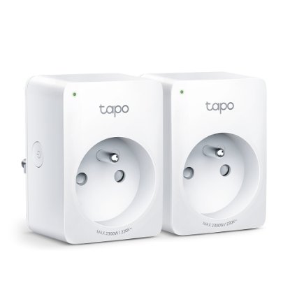 Bežična pametna utičnica TP-Link Tapo P100, paljenje/gašenje uređaja putem mobilne aplikacije, WiFi, 2 komada