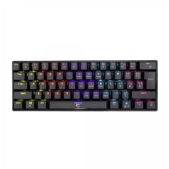 Tipkovnica WHITE SHARK GK-2022 Shinobi, RGB, crveni switch, mehanička, UK layout, crna, USB