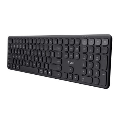Slika Tipkovnica TRUST Vaiya, bluetooth, US layout, crna