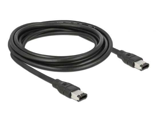Kabel DELOCK, FireWire 6-pin (M) na 6-pin (M), 3m