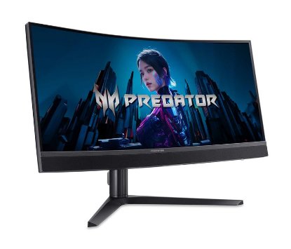 Gaming monitor 34" ACER Predator X34 V3bmiiphuzx UM.CXXEE.301, UWQHD, VA, 180Hz, 1ms, 1000cd/m2, FreeSync, zakrivljeni, zvučnici, crni