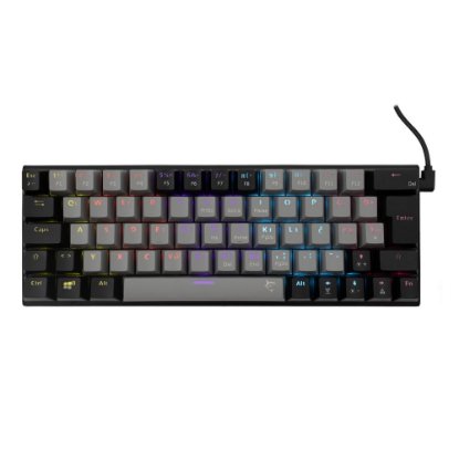 Tipkovnica WHITE SHARK GK-002722 Wakizashi, RGB, plavi switch, mehanička, UK/HR, sivo-crna, USB