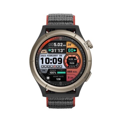 Pametni sat AMAZFIT Cheetah Pro, pametne obavijesti, crno-crveni