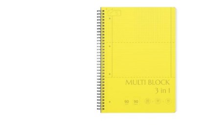 Kolegij blok ILIJANUM A4 90g 90L ,spiralni multi blok s 3 linijature