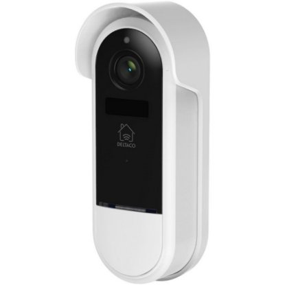 Pametno bežično zvono DELTACO SH-DB02, 2MP, WiFi, IP65, microSD, bijelo