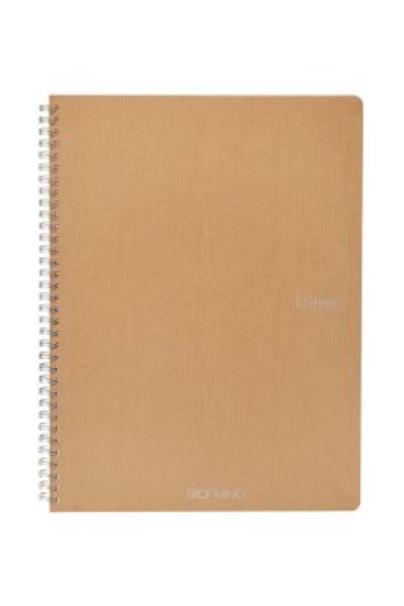 Bilježnica FABRIANO ECOQUA original A4 90g 70L, spiralna kocke bruno