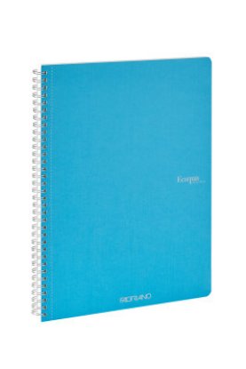 Bilježnica FABRIANO ECOQUA original A4 90g 70L, spiralna crte turchese