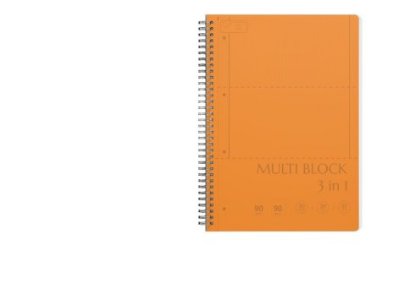 Kolegij blok ILIJANUM A4 90g 90L ,spiralni multi blok s 3 linijature