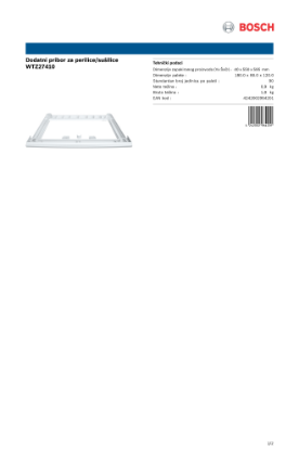 Vezni element BOSCH WTZ27410, za perilice i sušilice