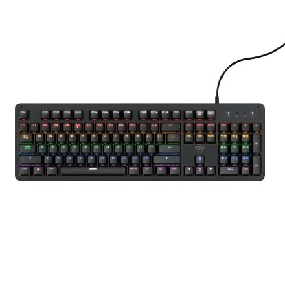 Tipkovnica TRUST GXT 863 Mazz, Gaming, mehanička, USB, US layout, crna