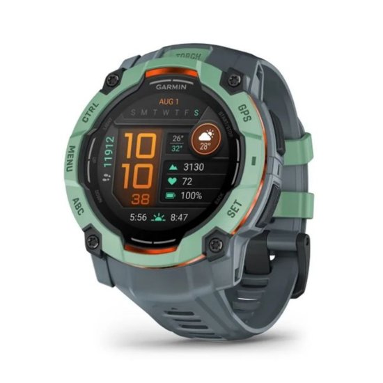 Pametni sat GARMIN Instinct 3 Amoled 50mm, GPS, HR, pametne obavijesti, zeleni