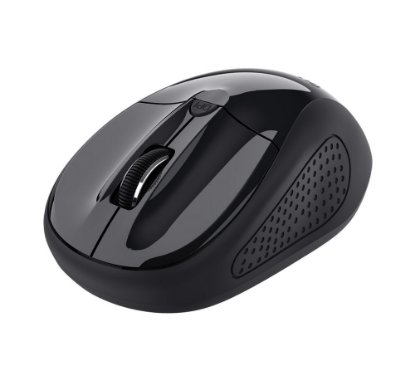 Miš TRUST Basics Wireless, optički, bežični, 1600dpi, crni
