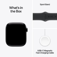 Pametni sat APPLE Watch S10 GPS, 46mm Jet Black Alu Case with Black Sport Band - M/L