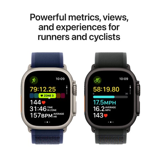 Pametni sat APPLE Watch Ultra2 v2 Cellular, 49mm Black Titanium Case with Black Trail Loop - M/L