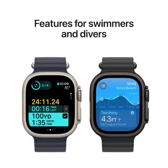Pametni sat APPLE Watch Ultra2 v2 Cellular, 49mm Black Titanium Case with Black Trail Loop - M/L