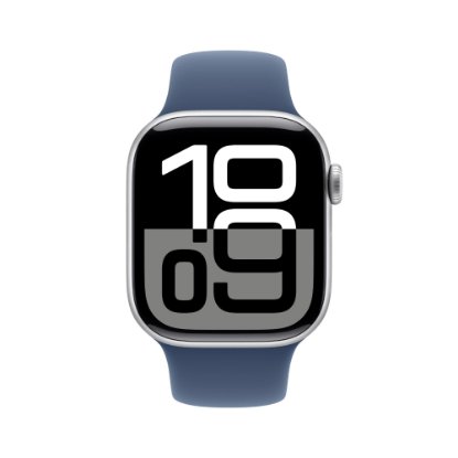 Pametni sat APPLE Watch S10 GPS, 46mm Silver Alu Case with Denim Sport Band - S/M