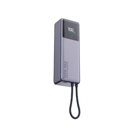 Mobilni USB punjač XIAOMI 165W Power Bank, 10000 mAh, USB-C, sivi