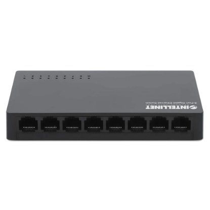 Slika Switch INTELLINET 561754, 10/100/1000 Mbps, 8-port, plastično kućište, kabel Cat6 1m