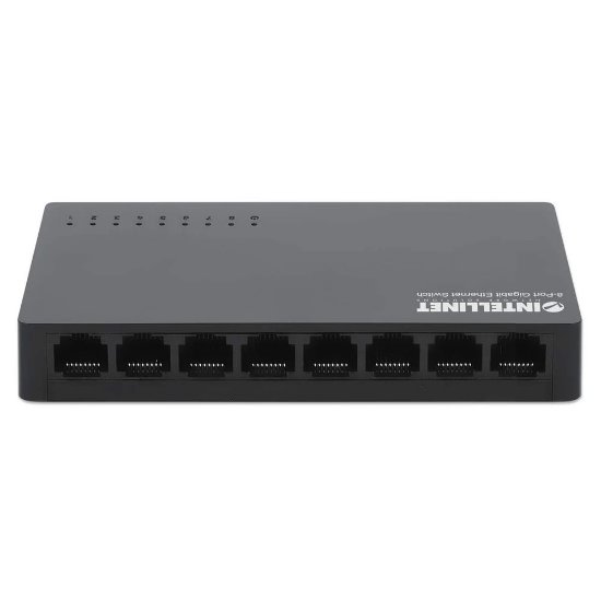 Slika Switch INTELLINET 561754, 10/100/1000 Mbps, 8-port, plastično kućište, kabel Cat6 1m